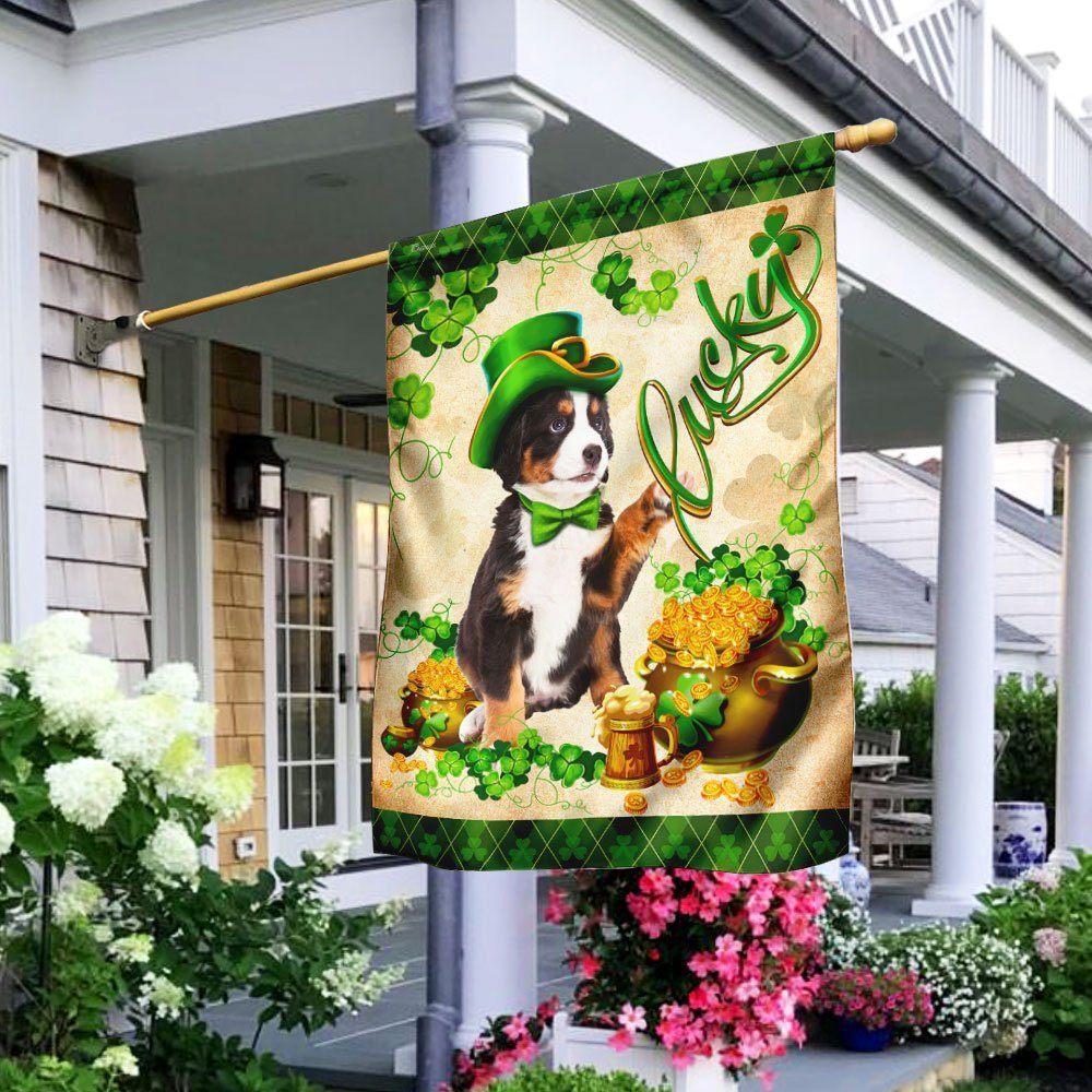 Australian Shepherd  St. Patrick’s Day Flag