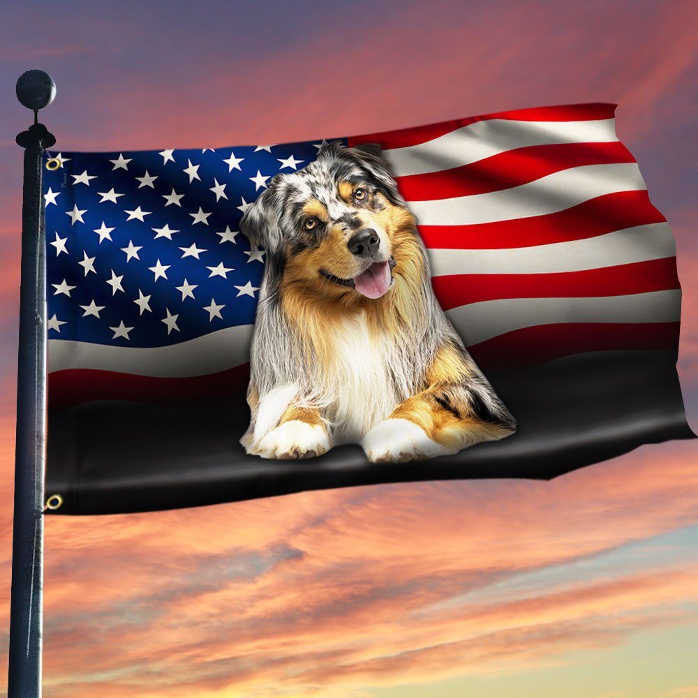 Australian Shepherd American Grommet Flag QNN437GFv10