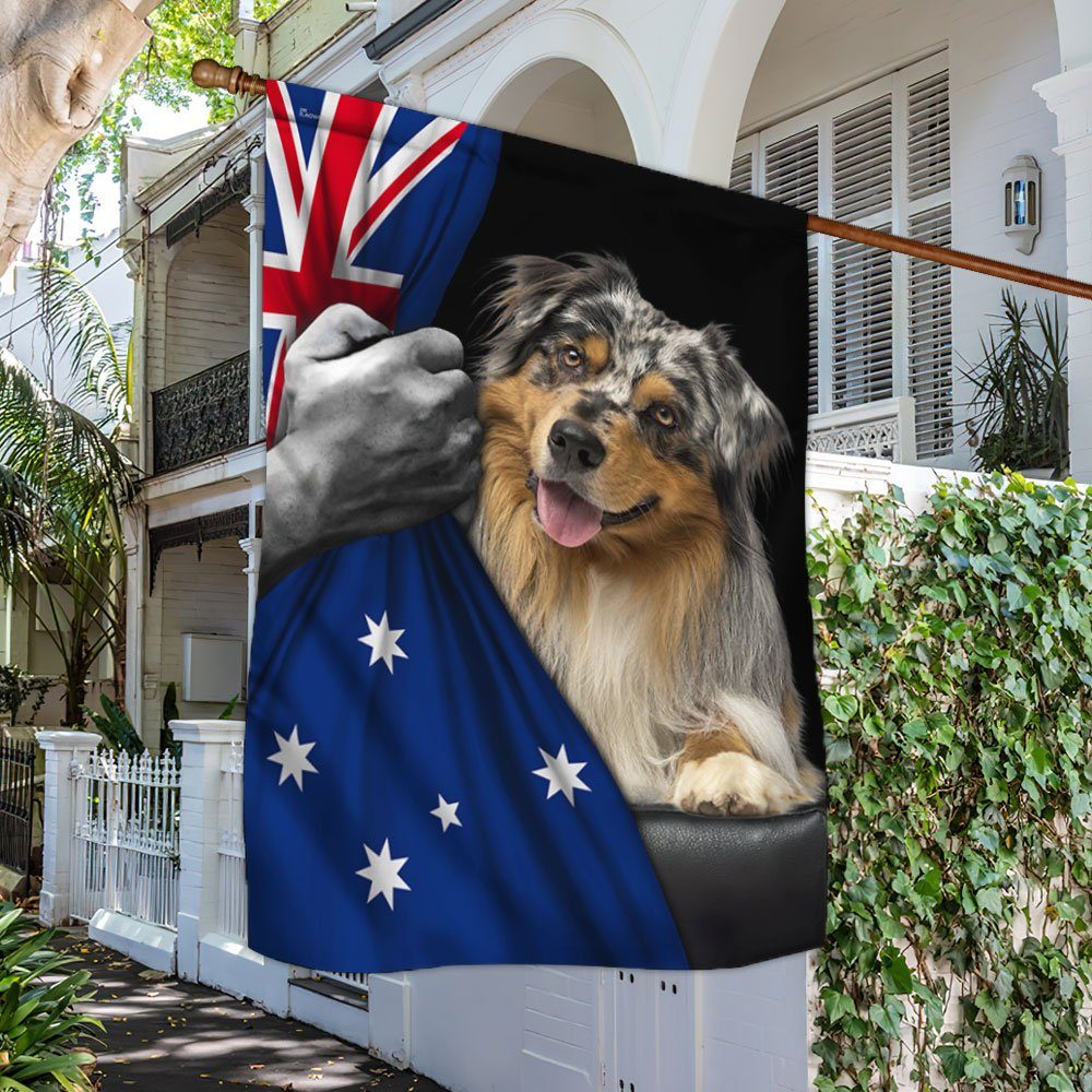 Australian Shepherd Australian Flag TRL1663Fv5