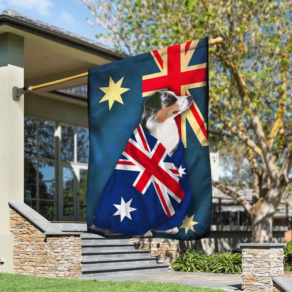 Australian Shepherd Flag Patriotic Dog ANL10Fv5