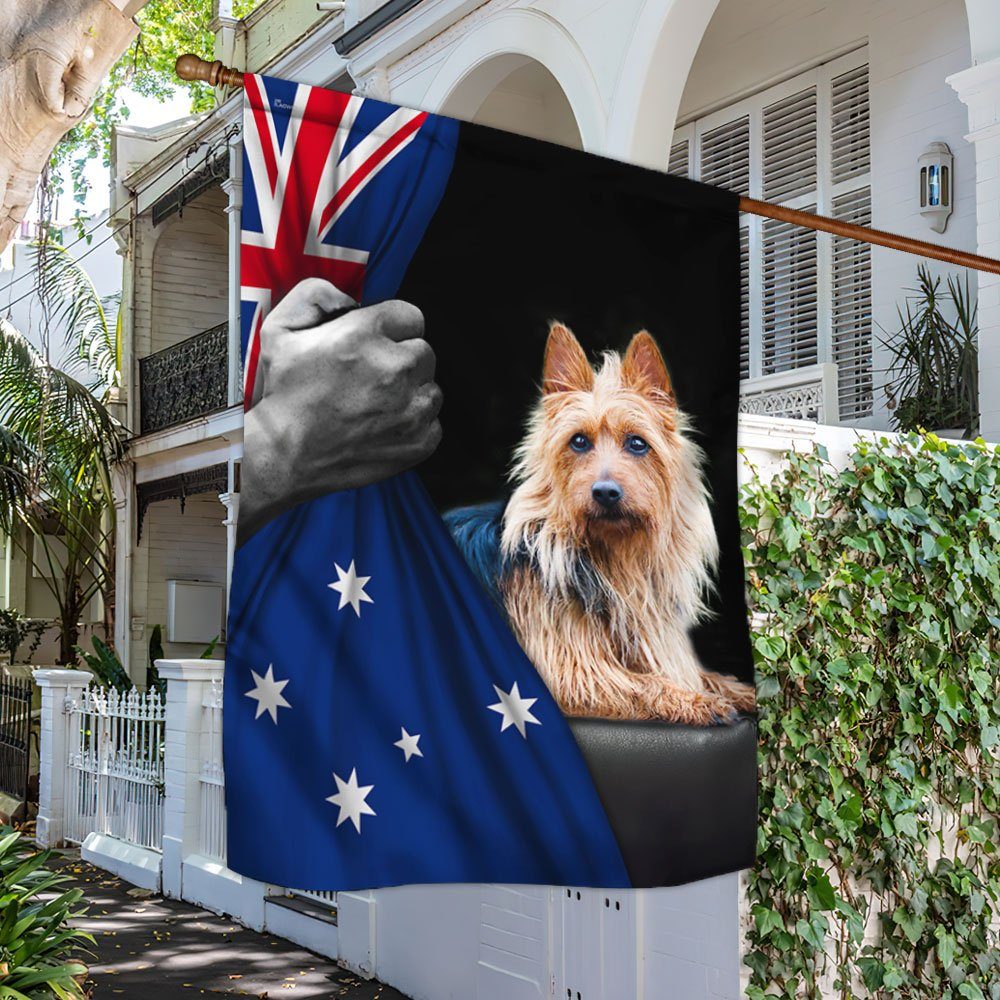 Australian Terrier Dog Lover Australian Flag TRL1663Fv8