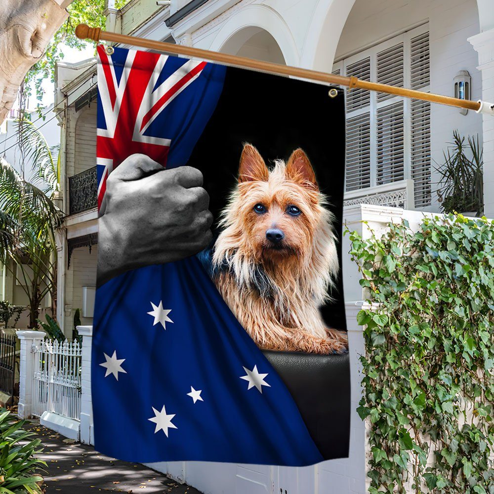 Australian Terrier Dog Lover Australian Grommet Flag TRL1663GFv8