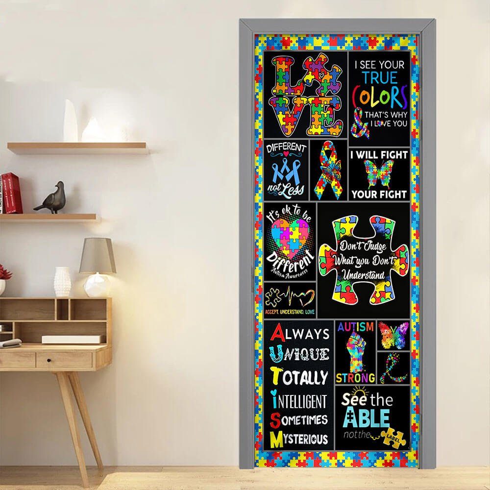 Autism Awareness Door Cover