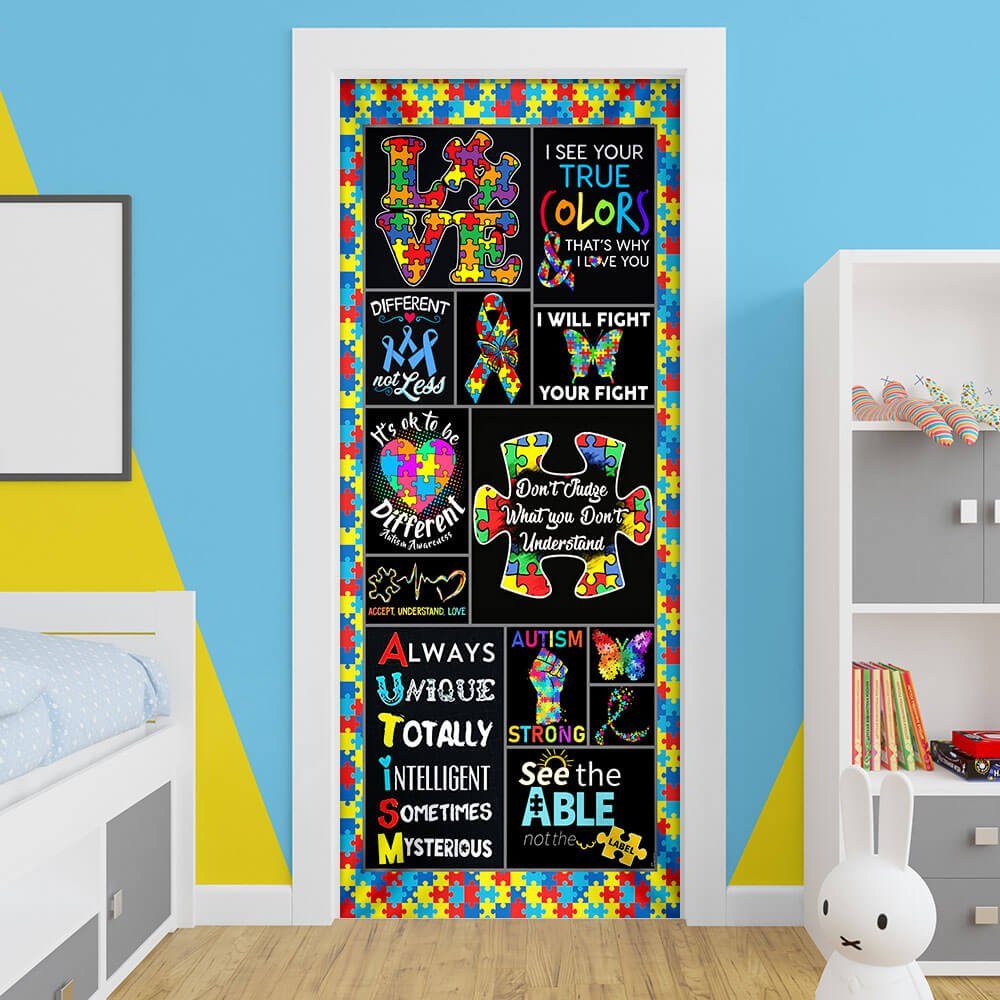 Autism Awareness Door Cover