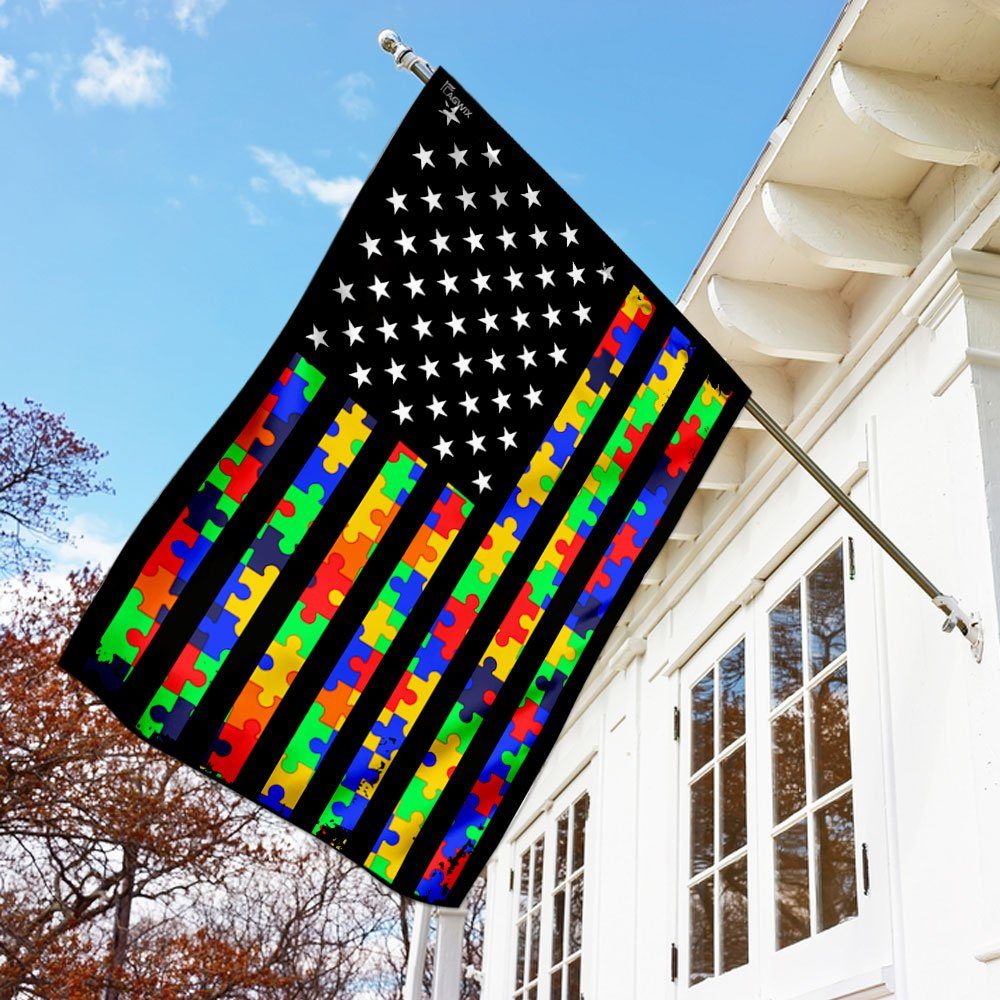 Autism Awareness Flag