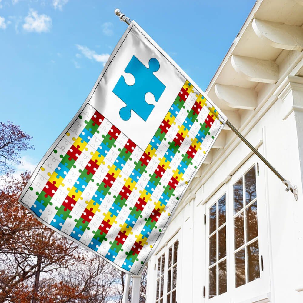 Autism Awareness Flag