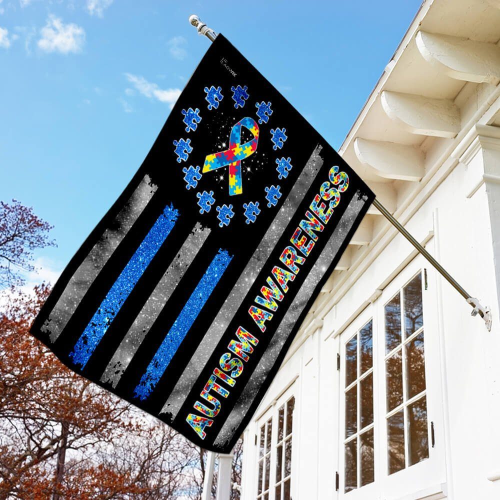 Autism Awareness Flag