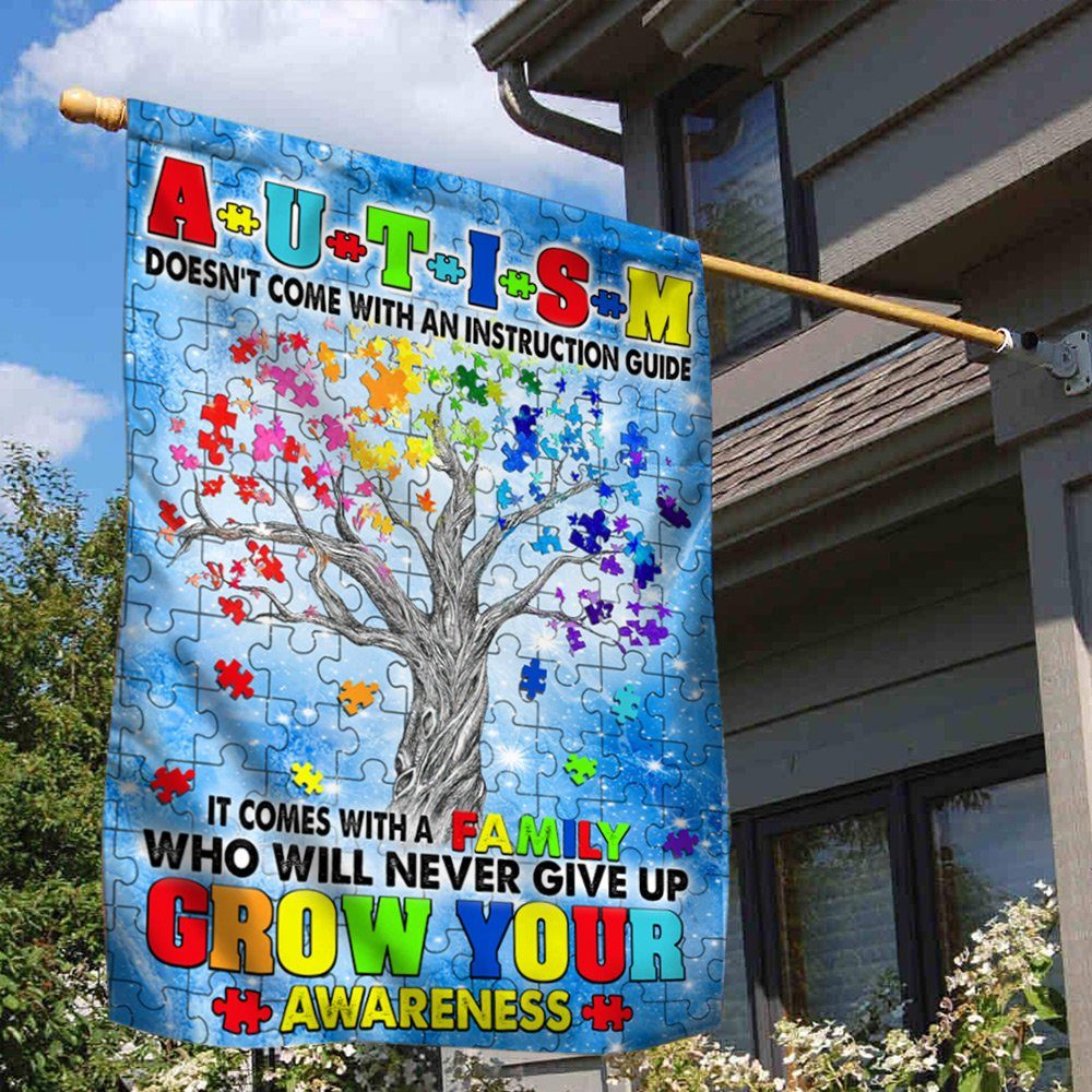 Autism Awareness Flag Autism Tree. Grow Your Awareness TTN553F