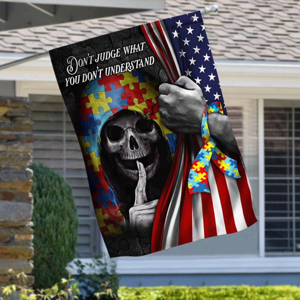 Autism Awareness Flag Don't Judge What You Don't Understand MLH2068F