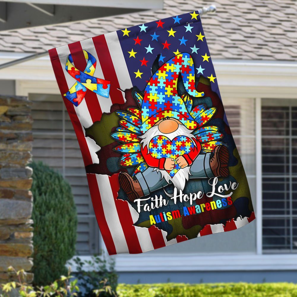 Autism Awareness Flag Faith Hope Love Autism Awareness LHA2106F