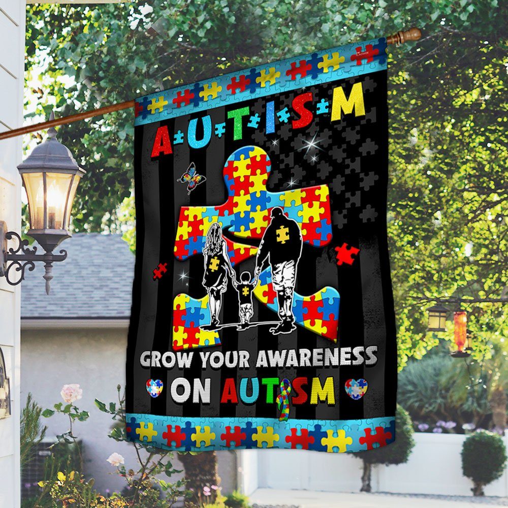 Autism Awareness Flag Grow Your Awareness On Autism MLH2263F