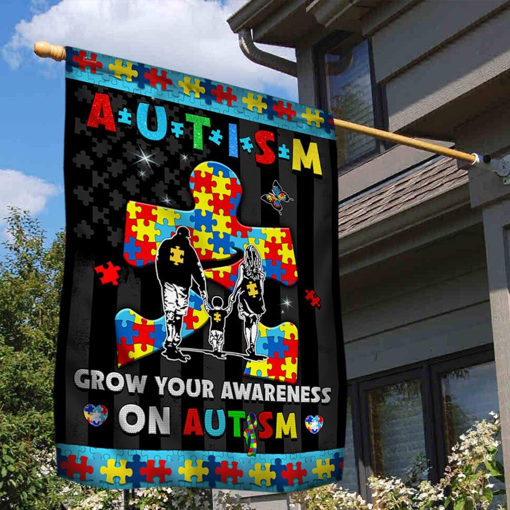 Autism Awareness Flag Grow Your Awareness On Autism MLH2263F