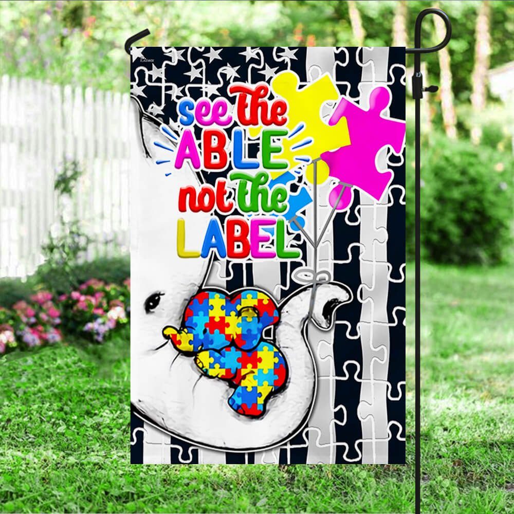 Autism Awareness Flag Love Hug NNT439F