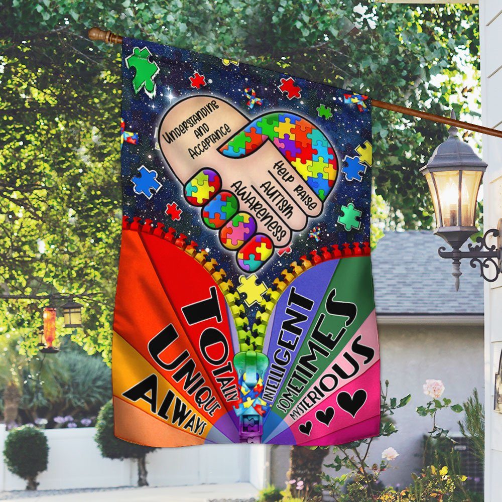 Autism Awareness Flag Understanding and Acceptance Help Raise LHA2109F