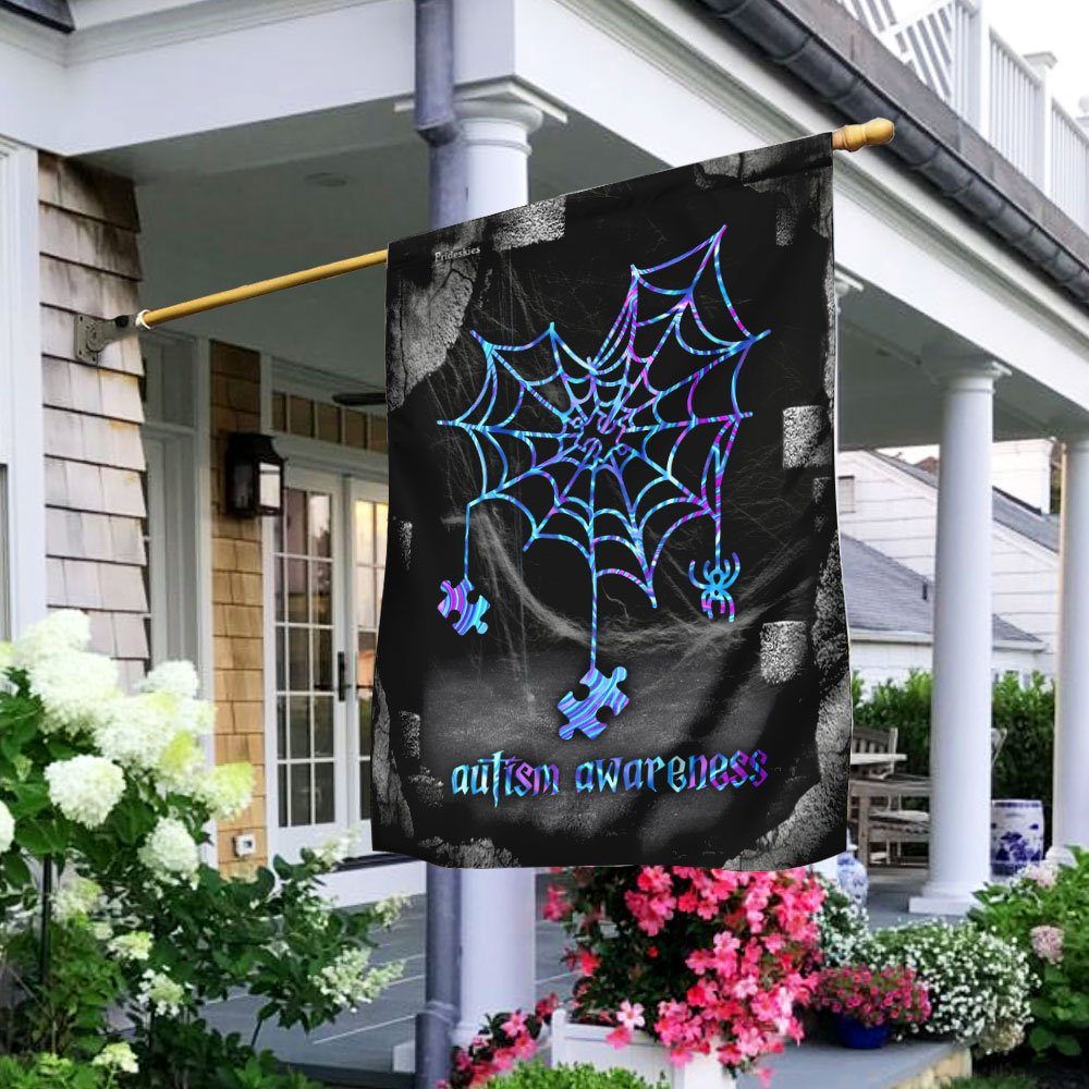 Autism Halloween Flag