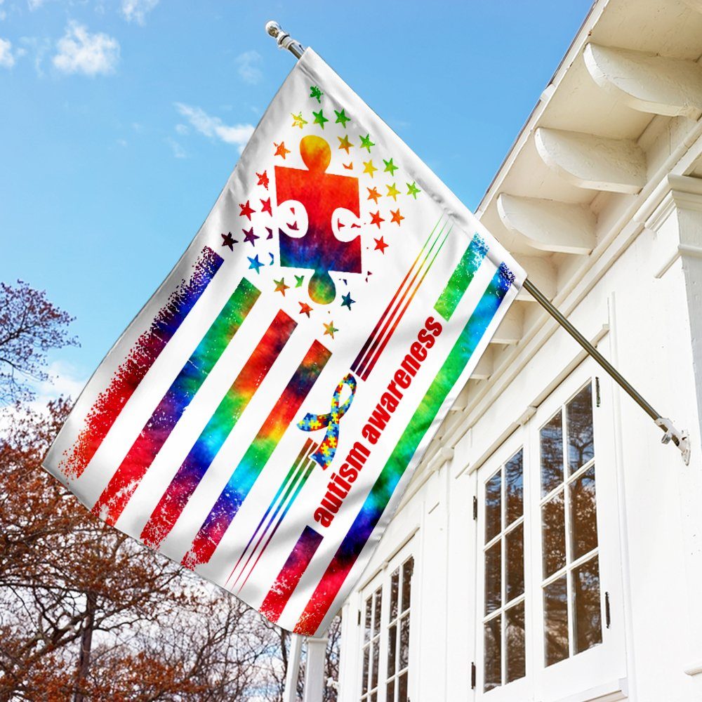 Autism Tie Dye Flag