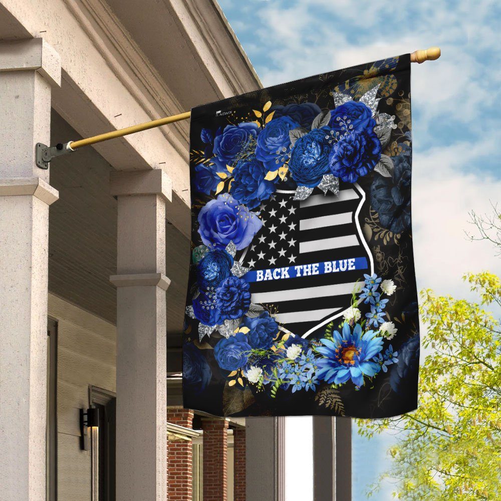 Back The Blue Police Officer Flag