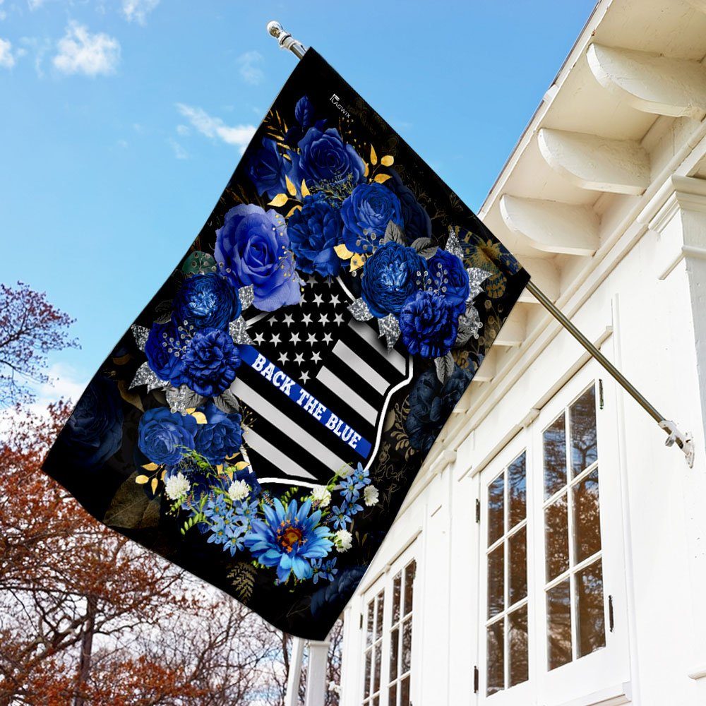 Back The Blue Police Officer Flag