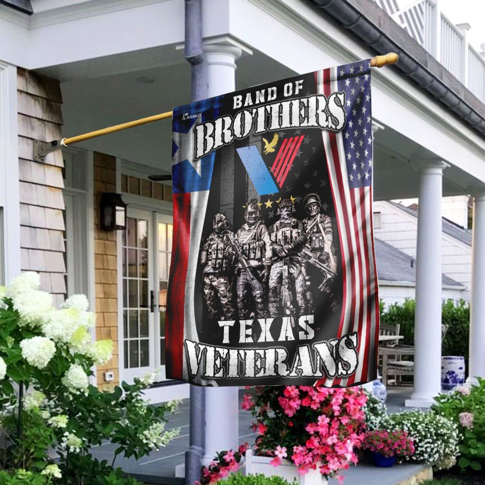 Band Of Brothers Texas Veterans Flag