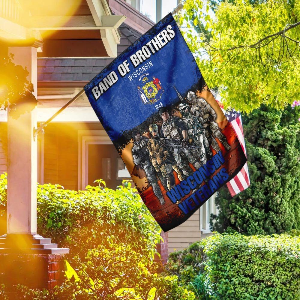 Band Of Brothers Wisconsin Veterans Flag