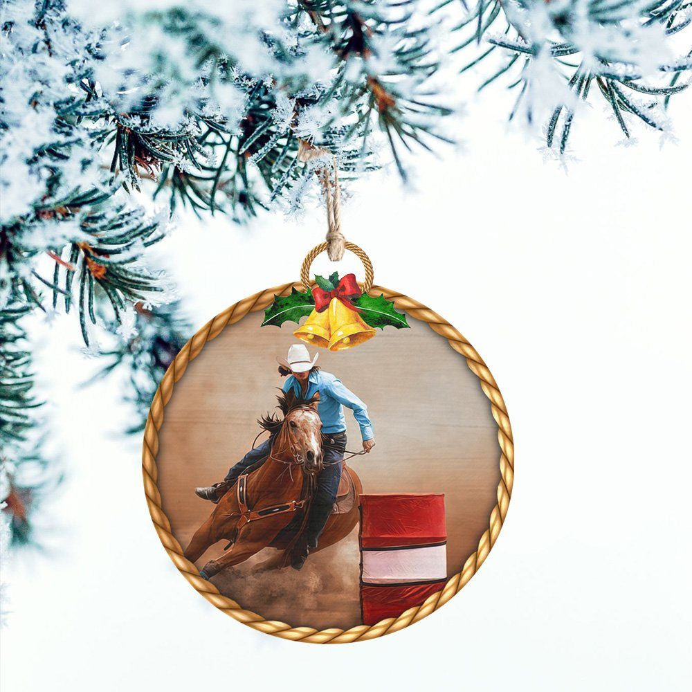 Barrel Racing American Ornament TRN1365O