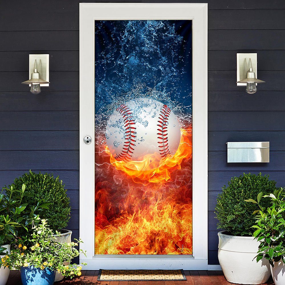 Baseball Door Cover