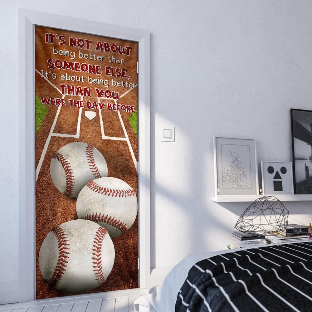 Baseball Door Cover