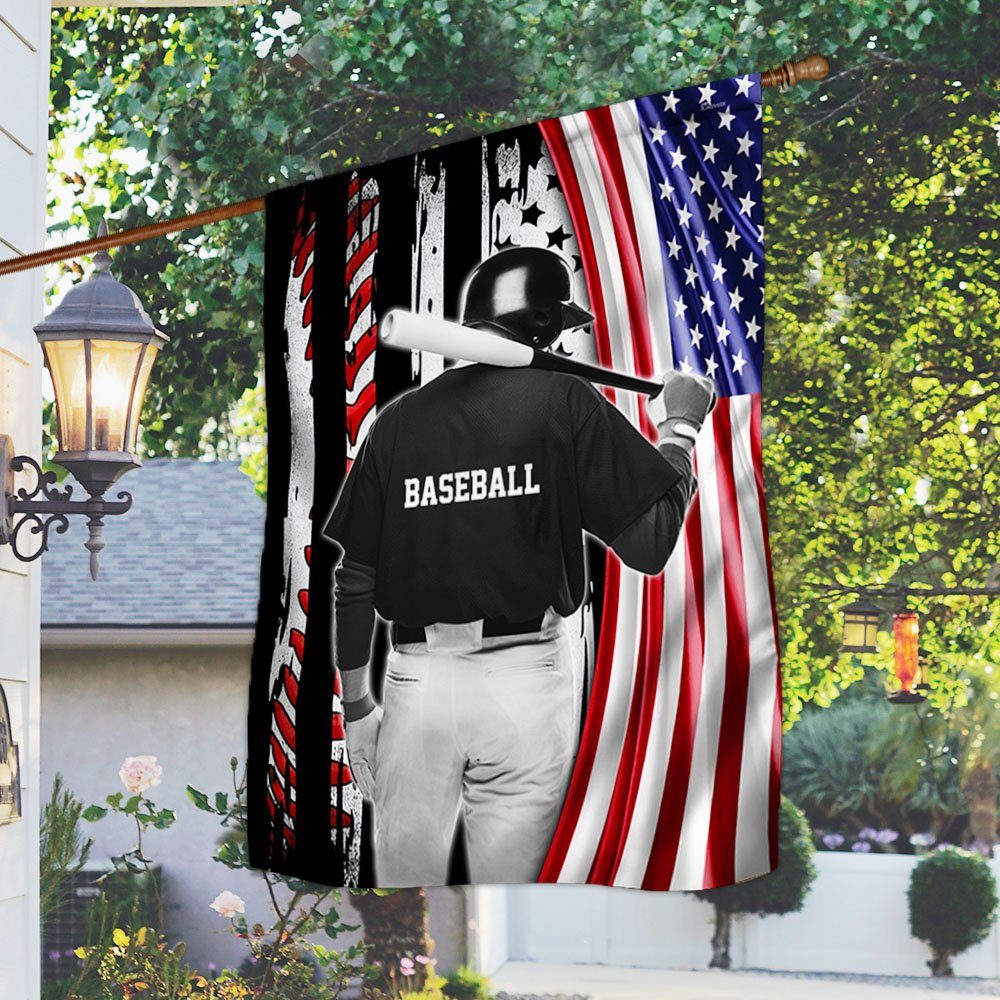 Baseball Player Flag MLH2193F