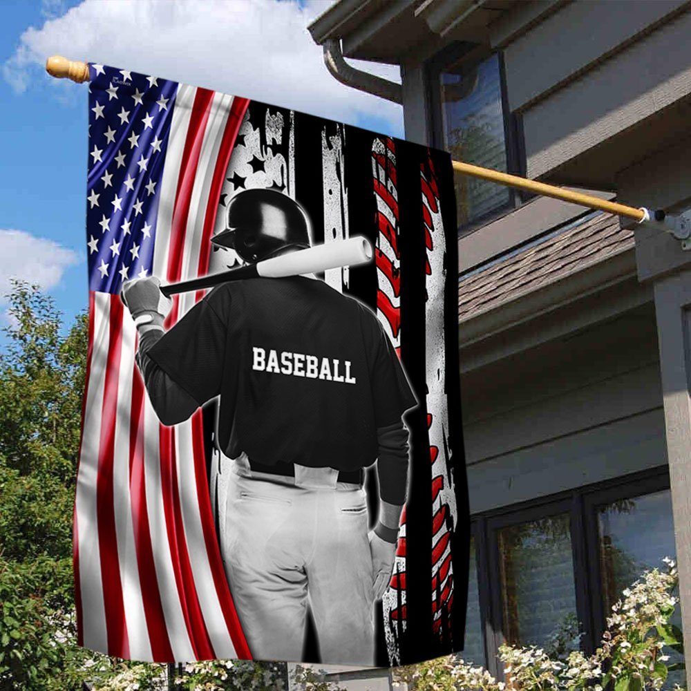 Baseball Player Flag MLH2193F