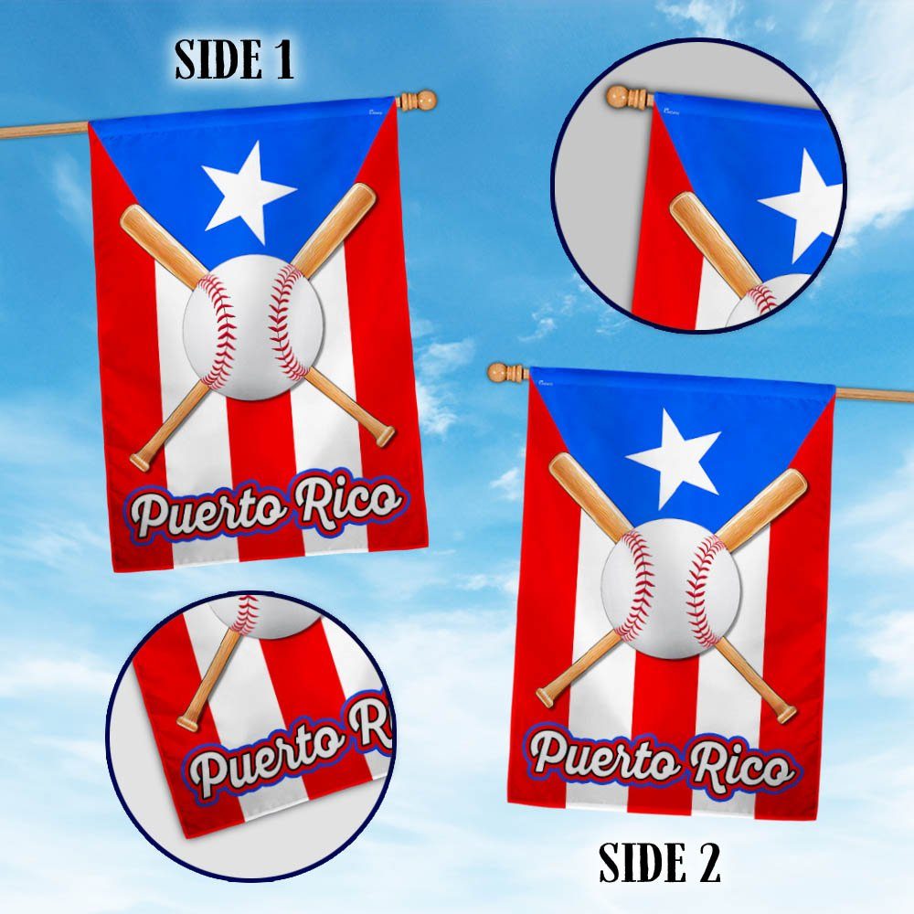 Baseball Puerto Rico Flag TQN1035F