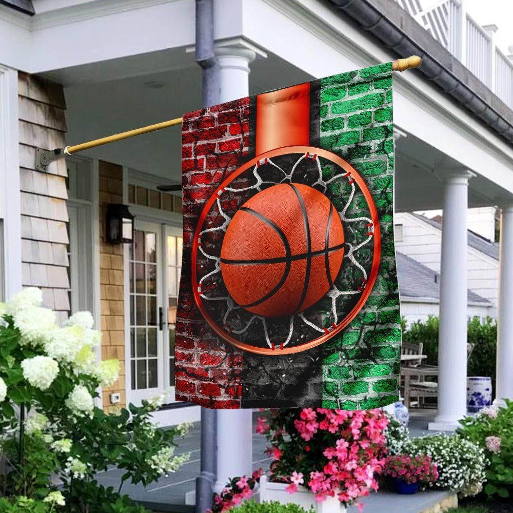 Basketball Black History Month Flag