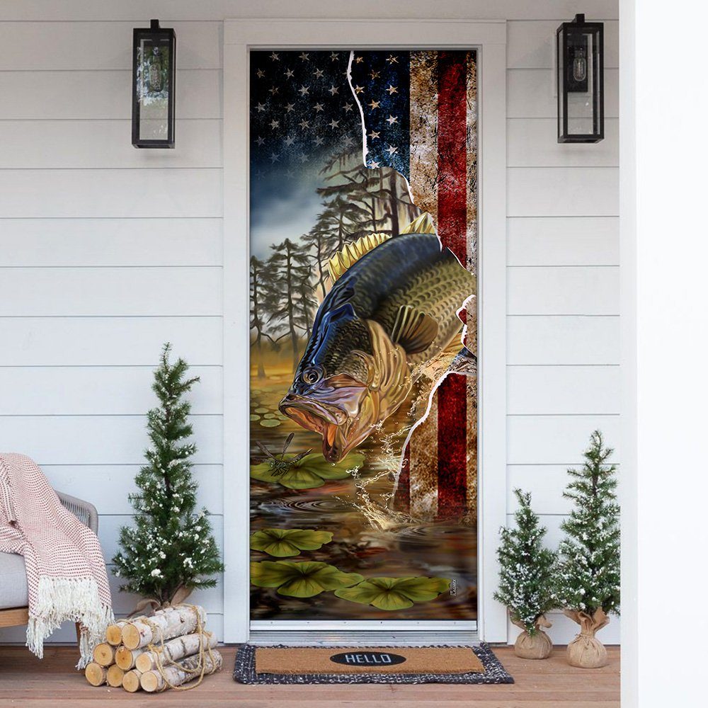 Bass Fishing Door Cover