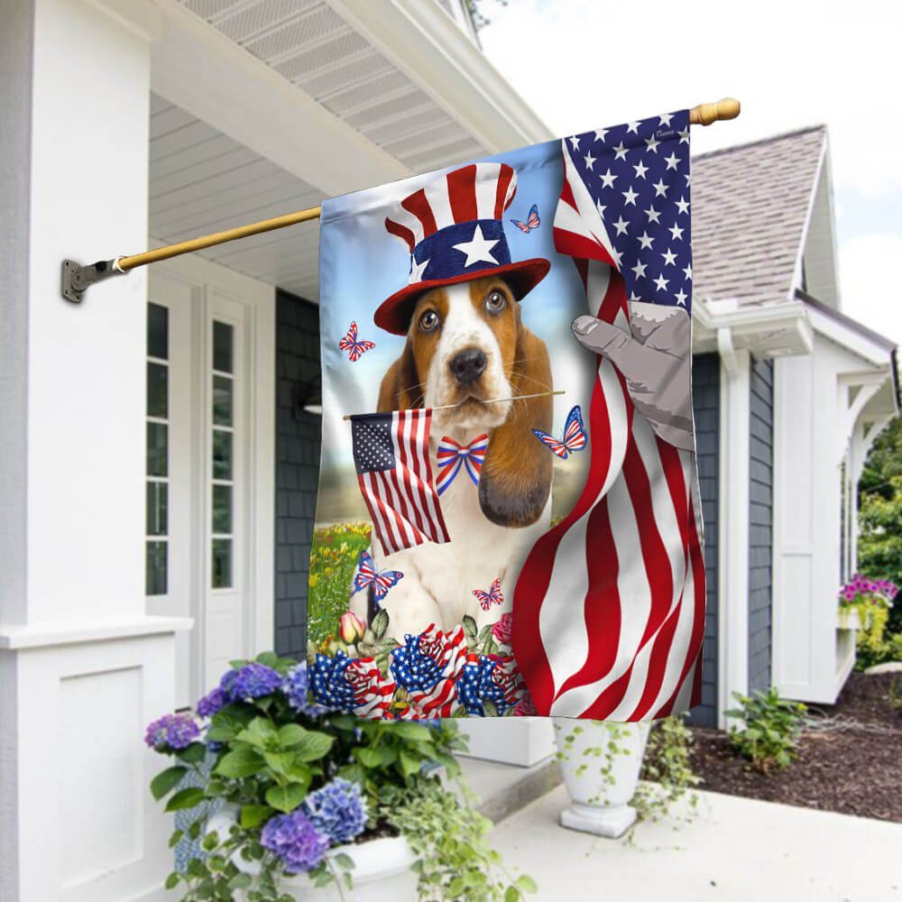 Basset Hound American Flag MLN87F