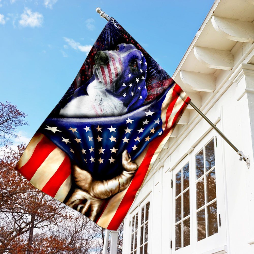 Basset Hound Celebrate Fourth Of July Independence Day Flag