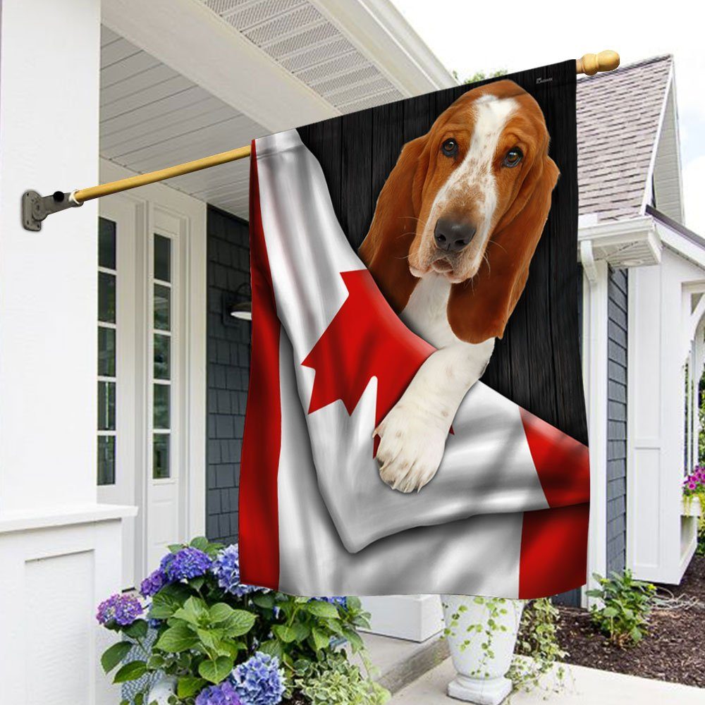 Basset Hound Dog Canada Flag DDH2847Fv19