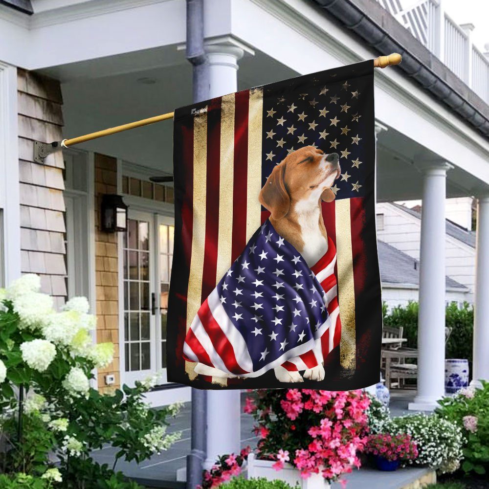 Beagle  American Patriot Flag