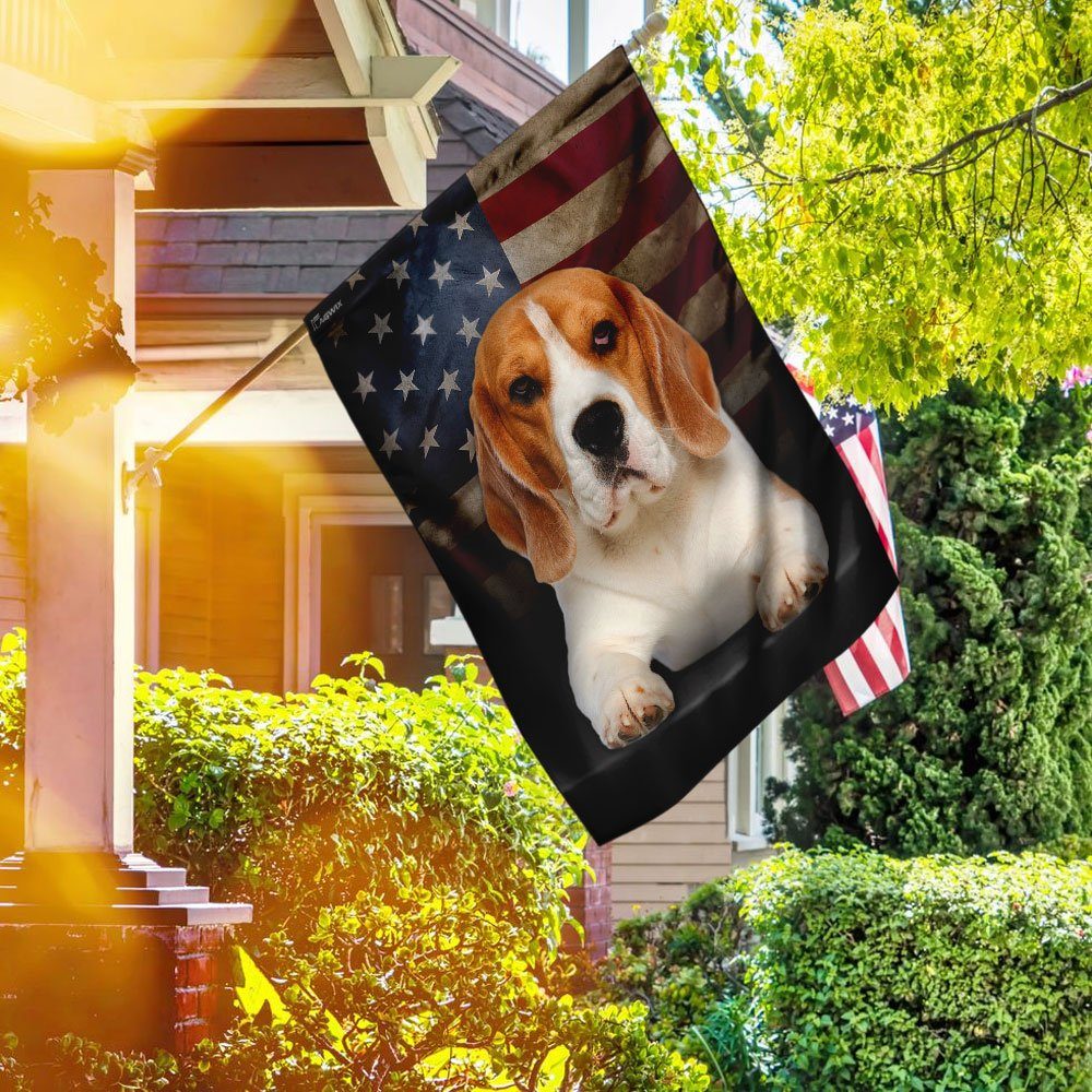 Beagle American Flag