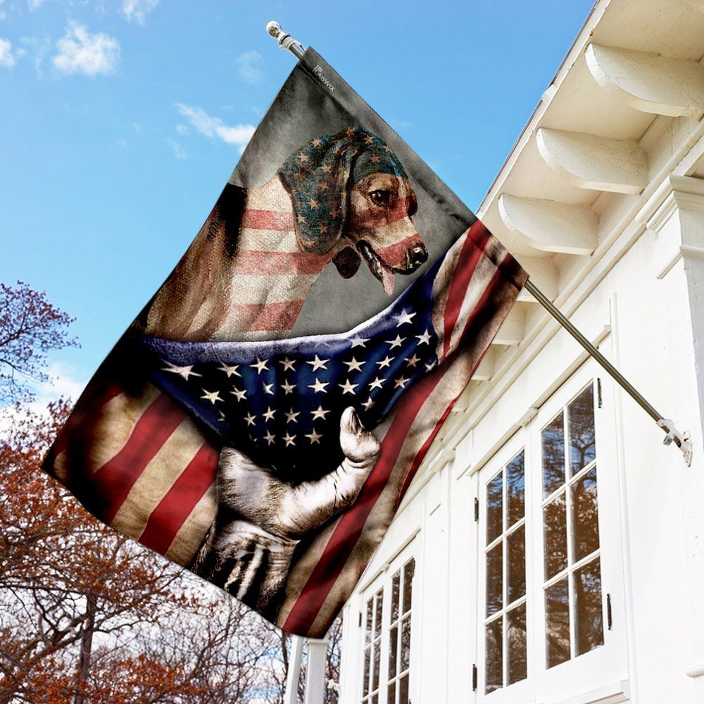 Beagle American U.S. Flag