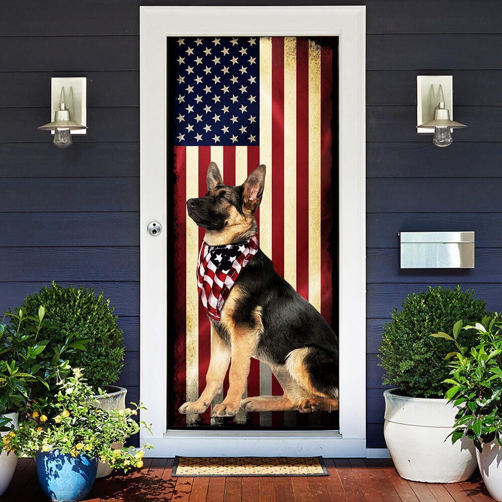 Beautiful German Shepherd Door Cover