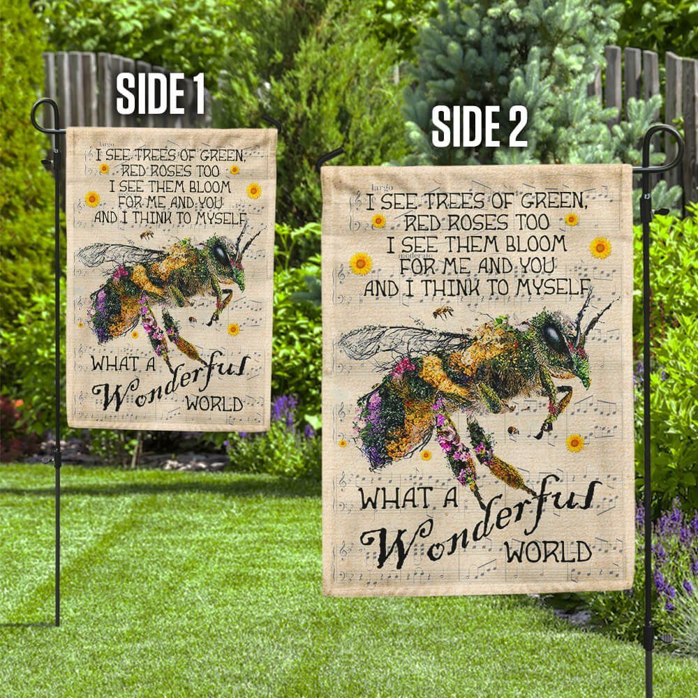 Bee Garden Flag