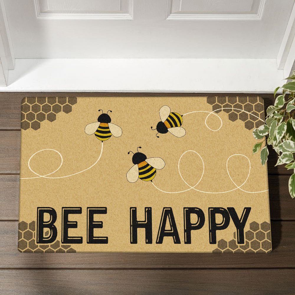 Bee Happy Hippie Doormat TRN1339DM