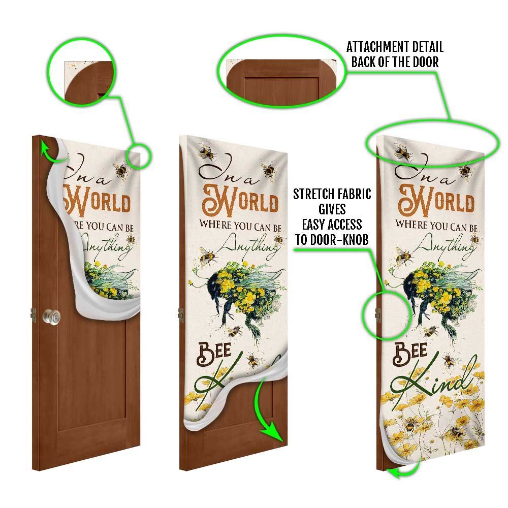 Bee Kind Door Cover Bee Kind Door Cover