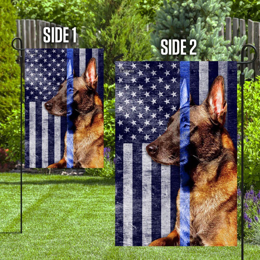 Belgian Malinois. The Thin Blue Line Flag Belgian Malinois. The Thin Blue Line Flag