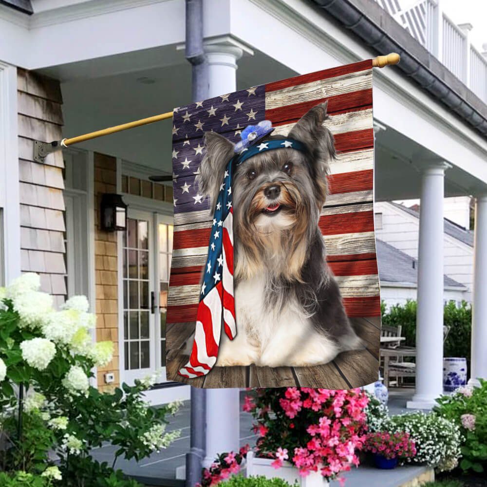 Biewer Terrier Dog Flag Charming Dog NTB216Fv39