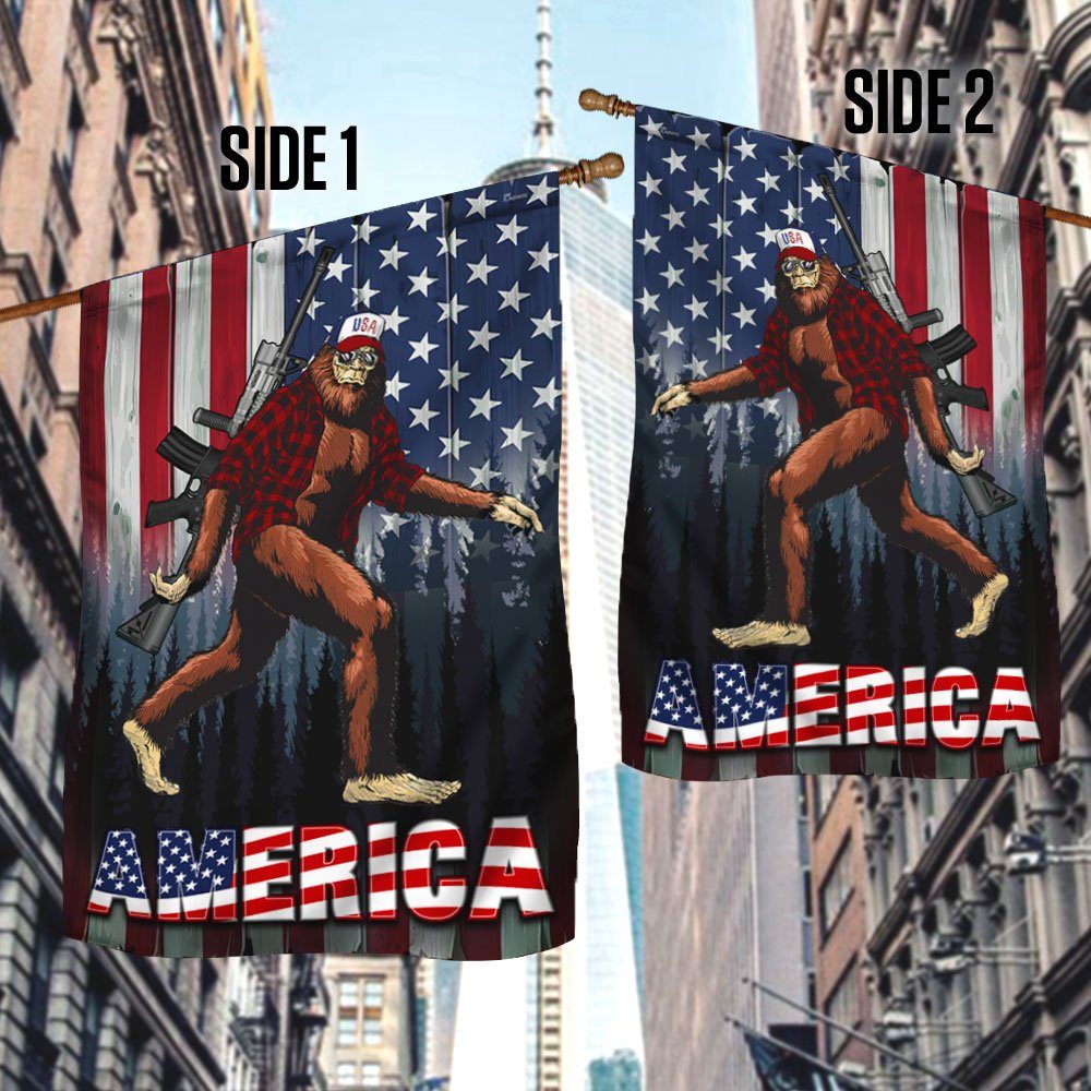 Bigfoot Flag Freedom American DDH2815F