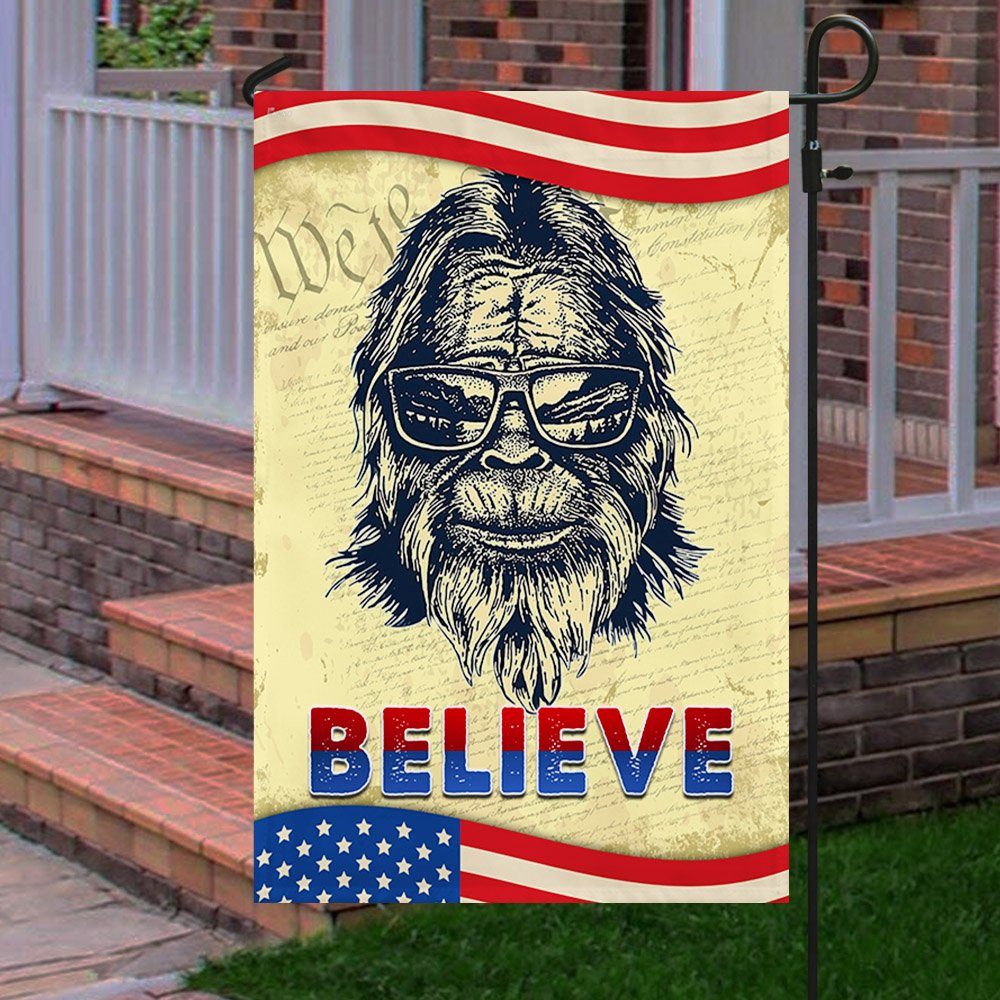 Bigfoot Sasquatch American Flag Bigfoot Believe Flag MLN186F Bigfoot Sasquatch American Flag Bigfoot Believe Flag MLN186F