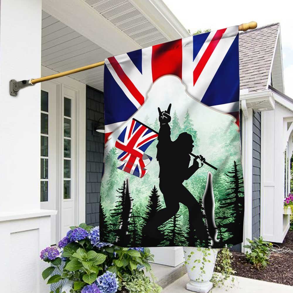 Bigfoot Sasquatch UK Flag Rock On DBD2784Fv1