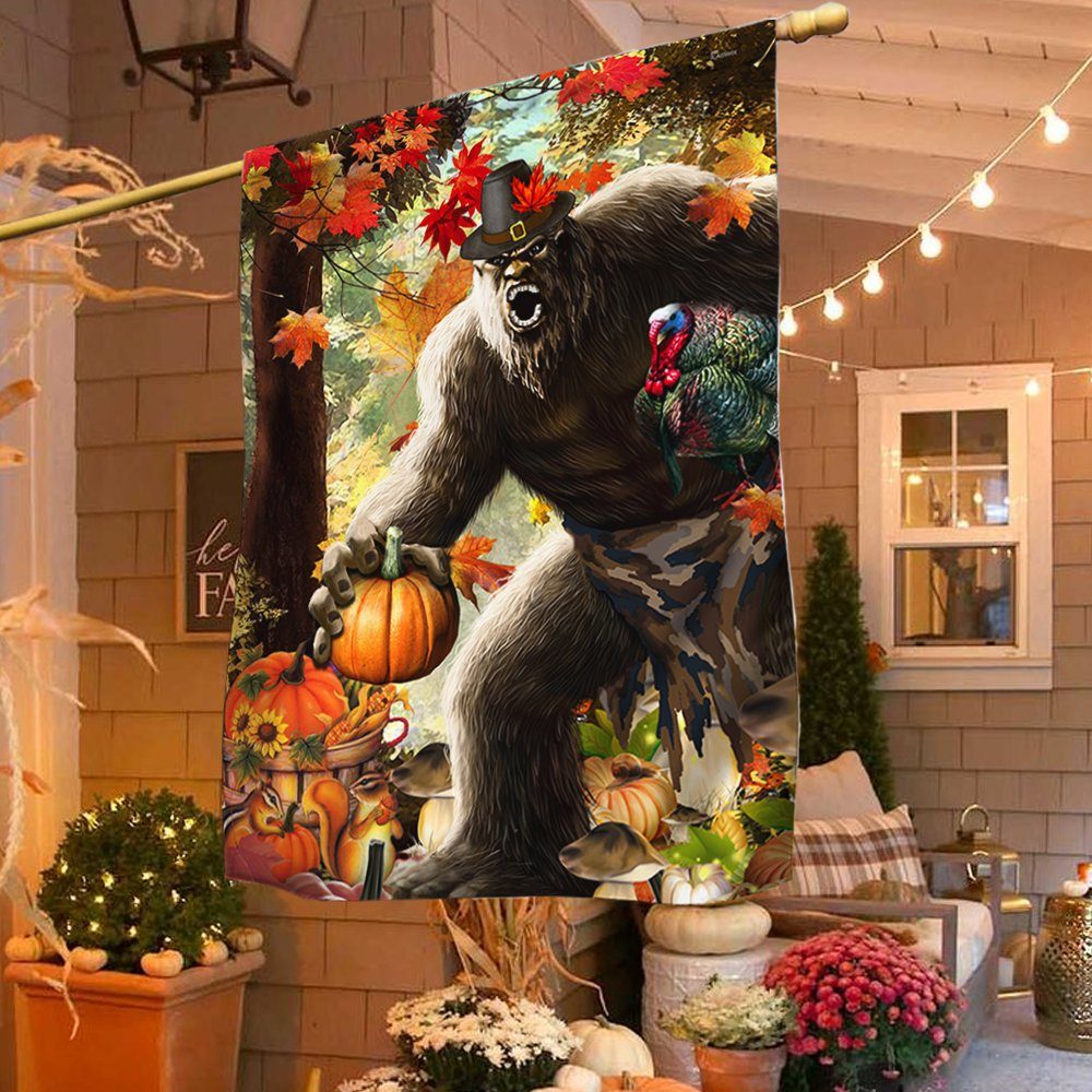 Bigfoot Thanksgiving Flag LNT567F Bigfoot Thanksgiving Flag LNT567F