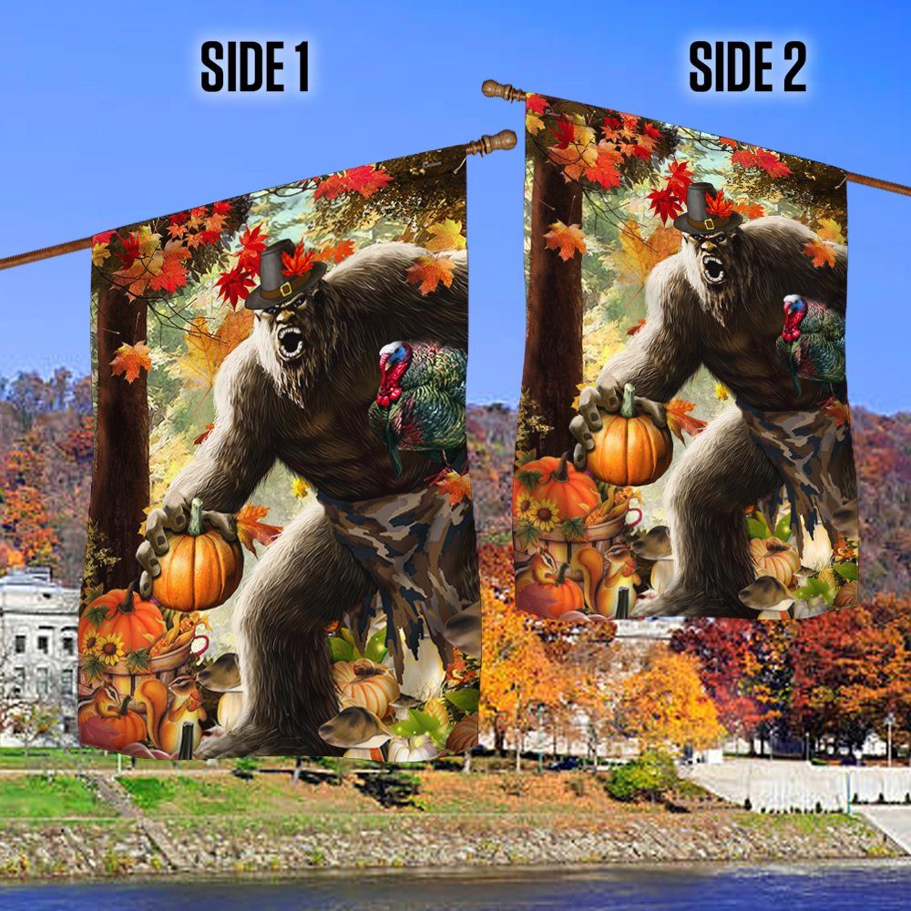 Bigfoot Thanksgiving Flag LNT567F Bigfoot Thanksgiving Flag LNT567F