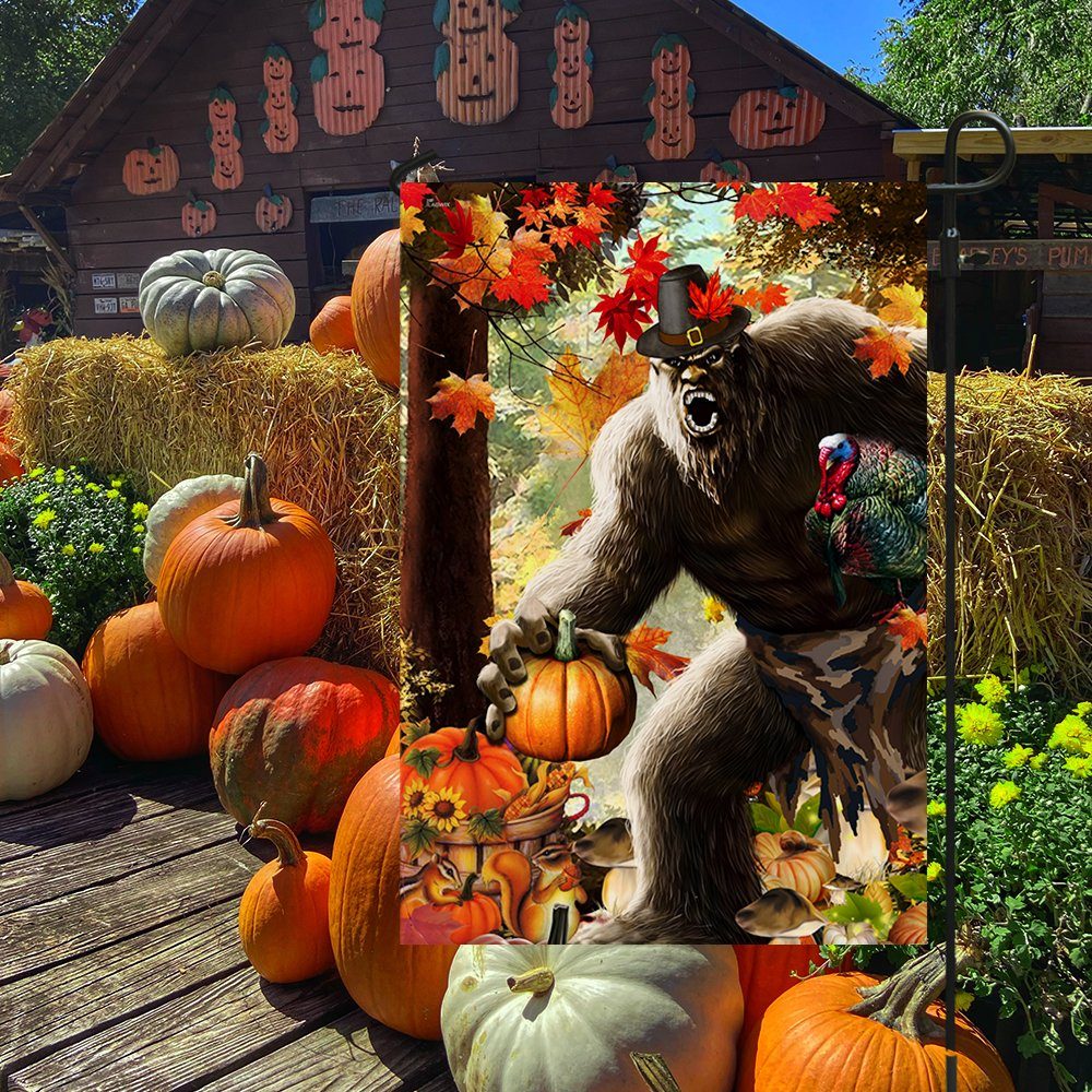 Bigfoot Thanksgiving Flag LNT567F Bigfoot Thanksgiving Flag LNT567F